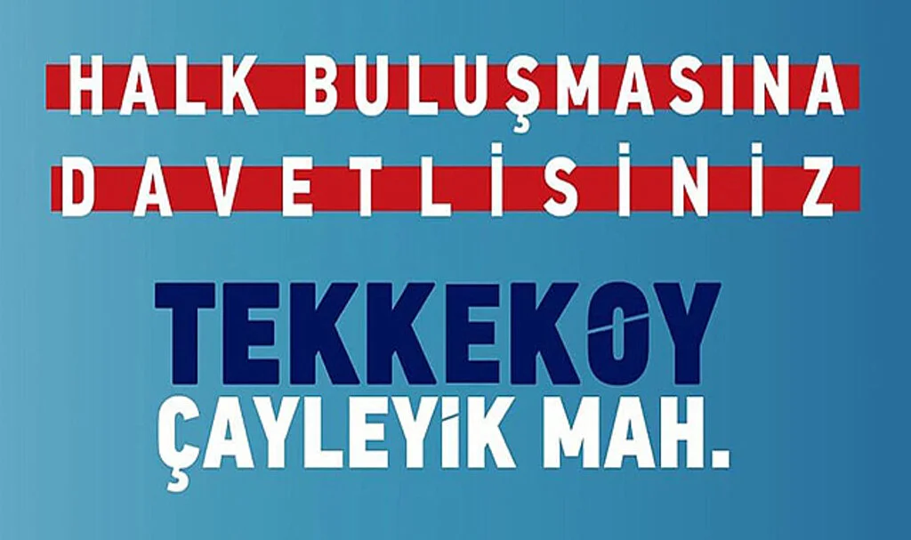 CHP Samsun Milletvekili Adayları Tekkeköy Çayelik Mahallesinde Halk Buluşması Gerçekleştirdi