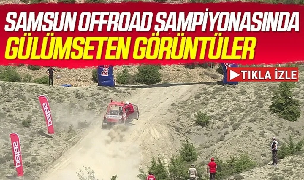 Samsun Off-Road Şampiyonasında Gülümseten Görüntüler