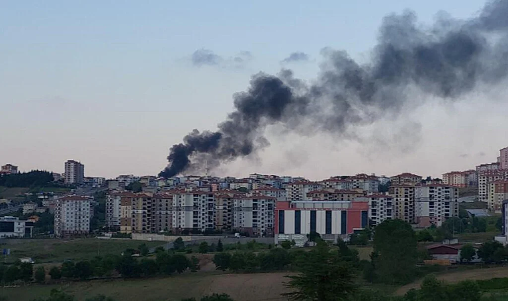 Samsun'da Yangın Paniği