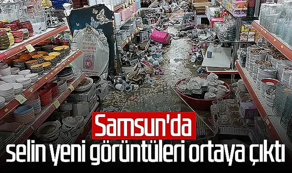 Samsun'da selin yeni görüntüleri ortaya çıktı İşte o görüntüler...