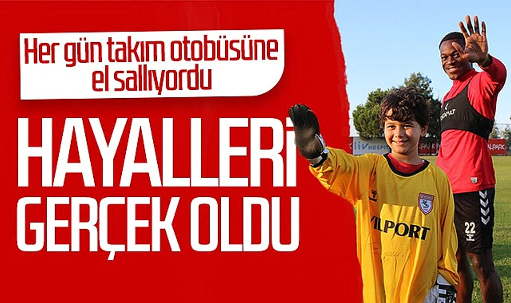 Her gün Samsunspor otobüsüne el sallıyordu! Hayalleri gerçek oldu...
