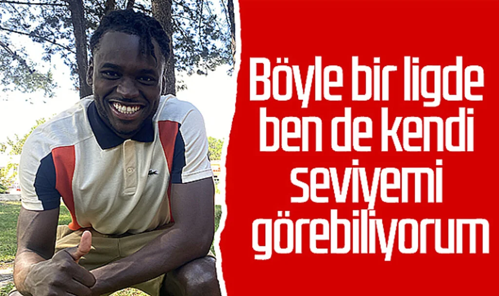 Samsunsporlu Dimata: Böyle bir ligde ben de kendi seviyemi görebiliyorum