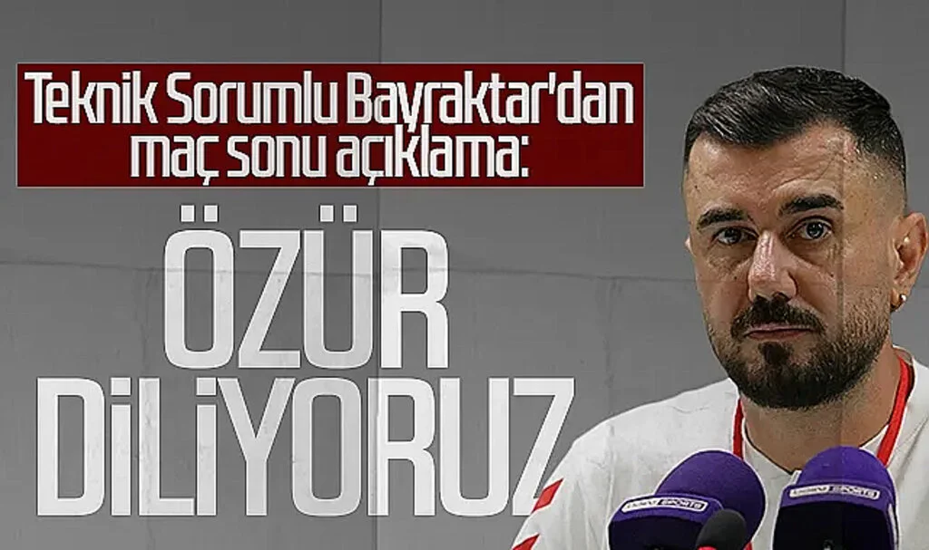 Samsunspor Teknik Sorumlusu Emre Bayraktar'dan maç sonu açıklama: Özür diliyoruz...