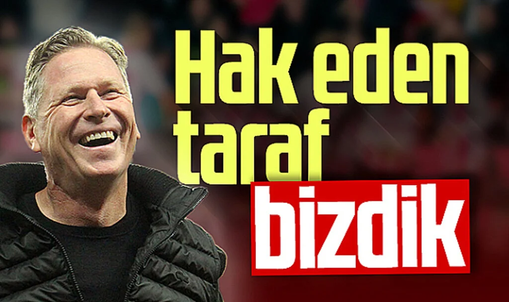 Samsunspor Teknik Direktörü Markus Gisdol: "Maçı hak eden taraf bizdik"