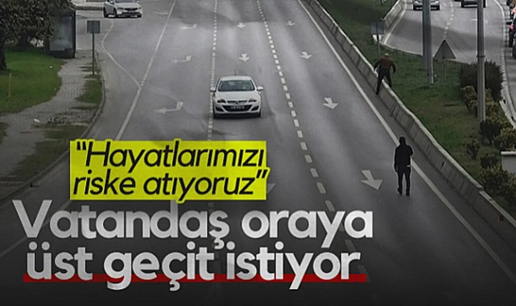 Atakum'da Vatandaşlar Oraya Üst Geçit İstiyor: "Hayatlarımızı Riske Atıyoruz"