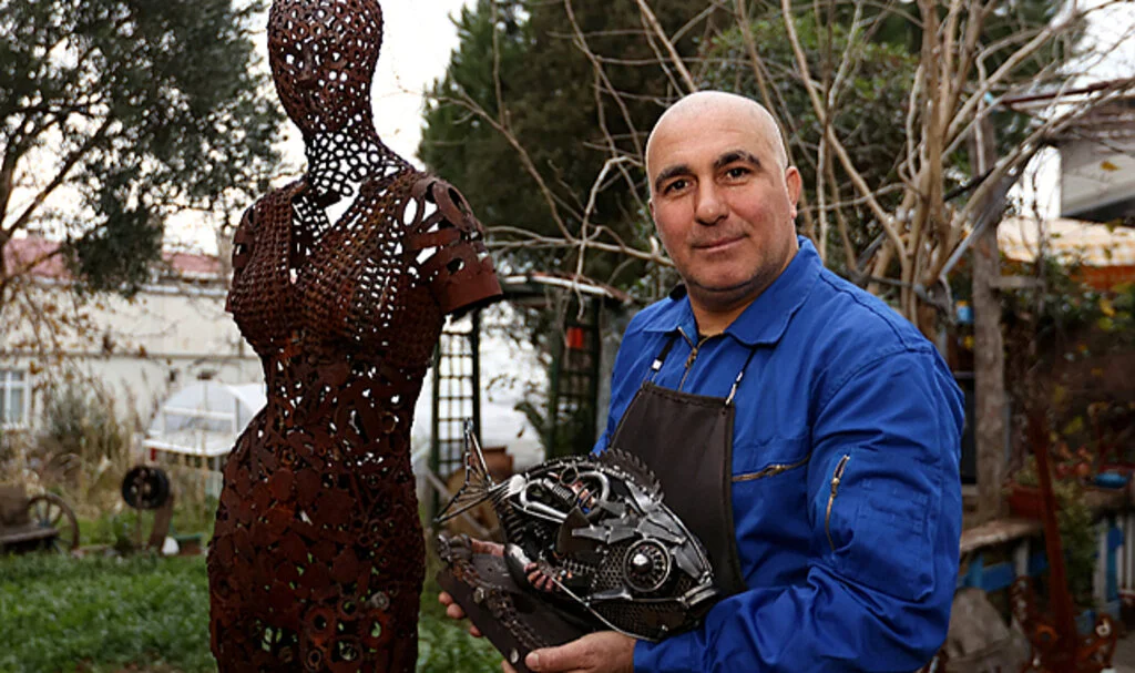 Samsunlu Trafik Polisinden İlham Veren Sanat Eserleri