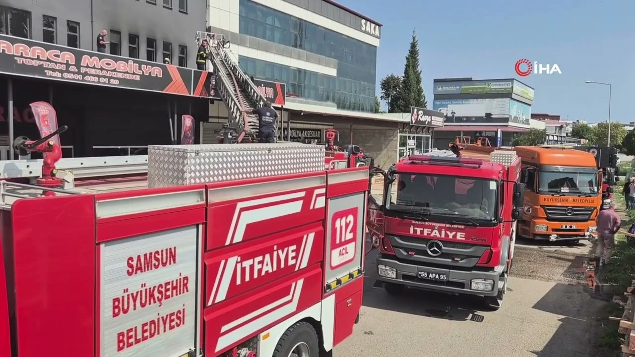 Samsun'da Aynı Mobilya Fabrikasında Bir Ay İçinde İkinci Yangın