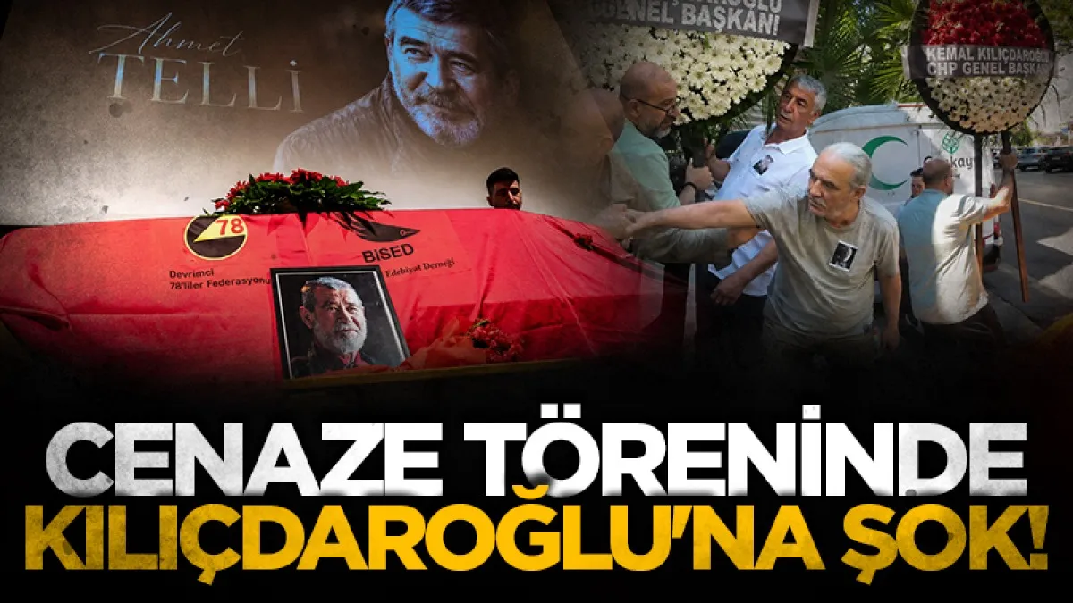 Ahmet Telli’nin cenazesinde çelenk krizi: Kemal Kılıçdaroğlu’nun çiçeği reddedildi!