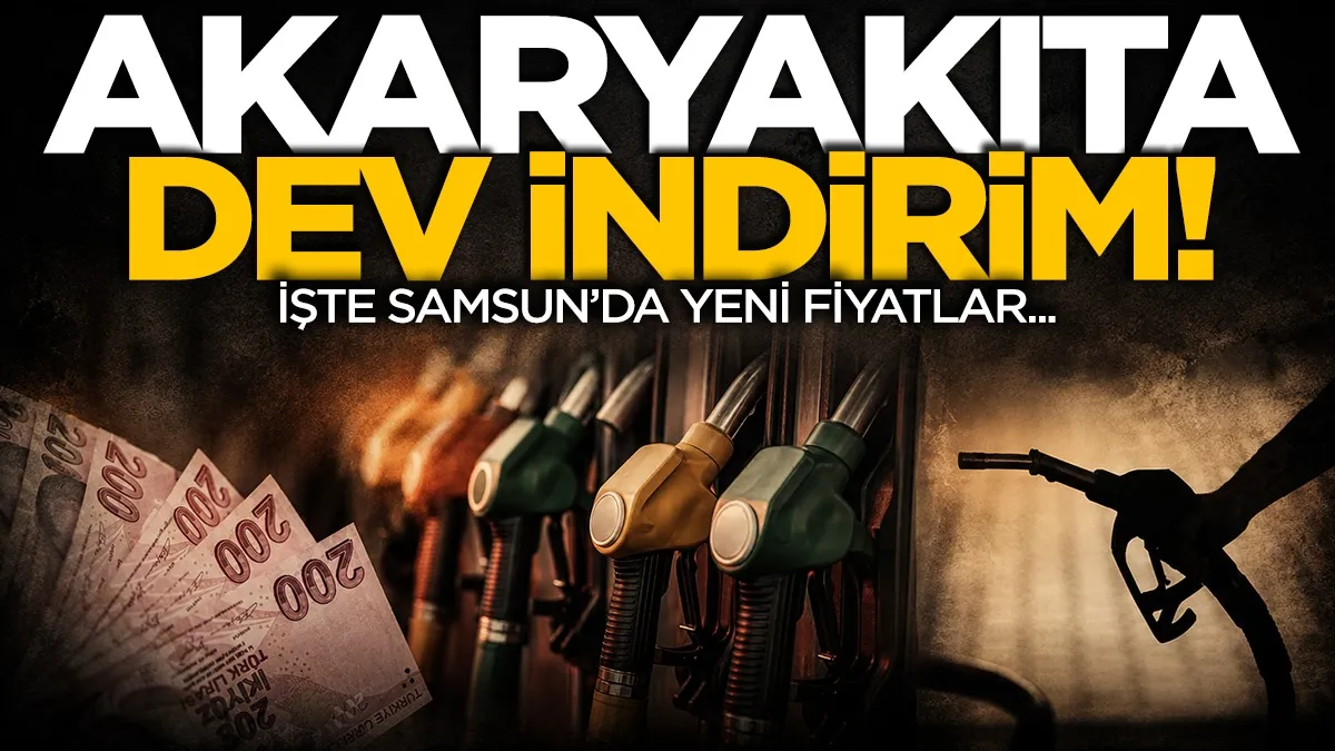 Akaryakıta dev indirim pompaya yansıdı: İşte Samsun’da yeni fiyatlar...