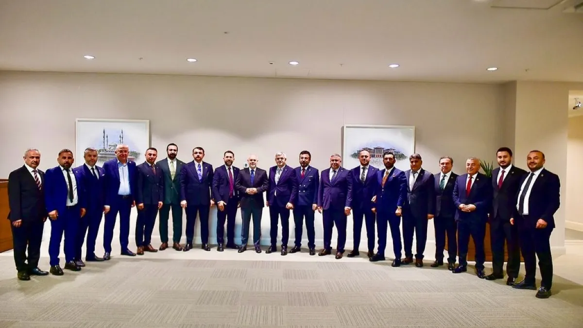 Ankara Müteahhitler Birliği Cumhurbaşkanı Dış Politika ve Güvenlik Başdanışmanı Büyükelçi Akif Çağatay Kılıç'ı ziyaret etti