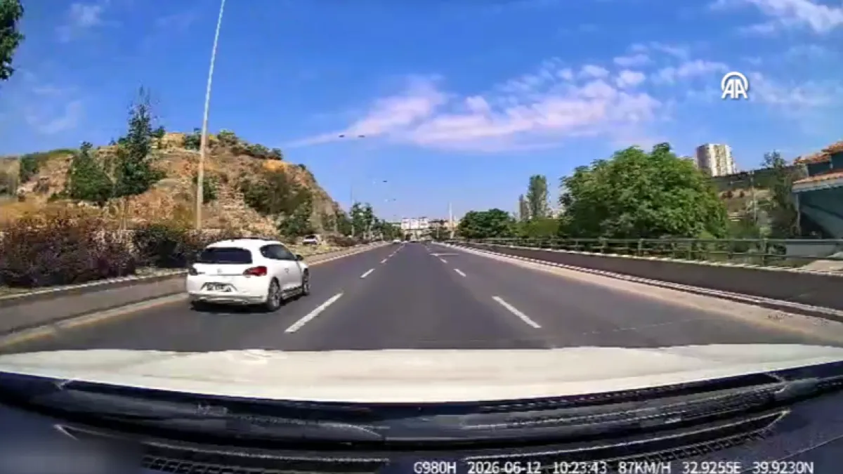Ankara-Samsun kara yolunda makas atan sürücü dehşet saçtı