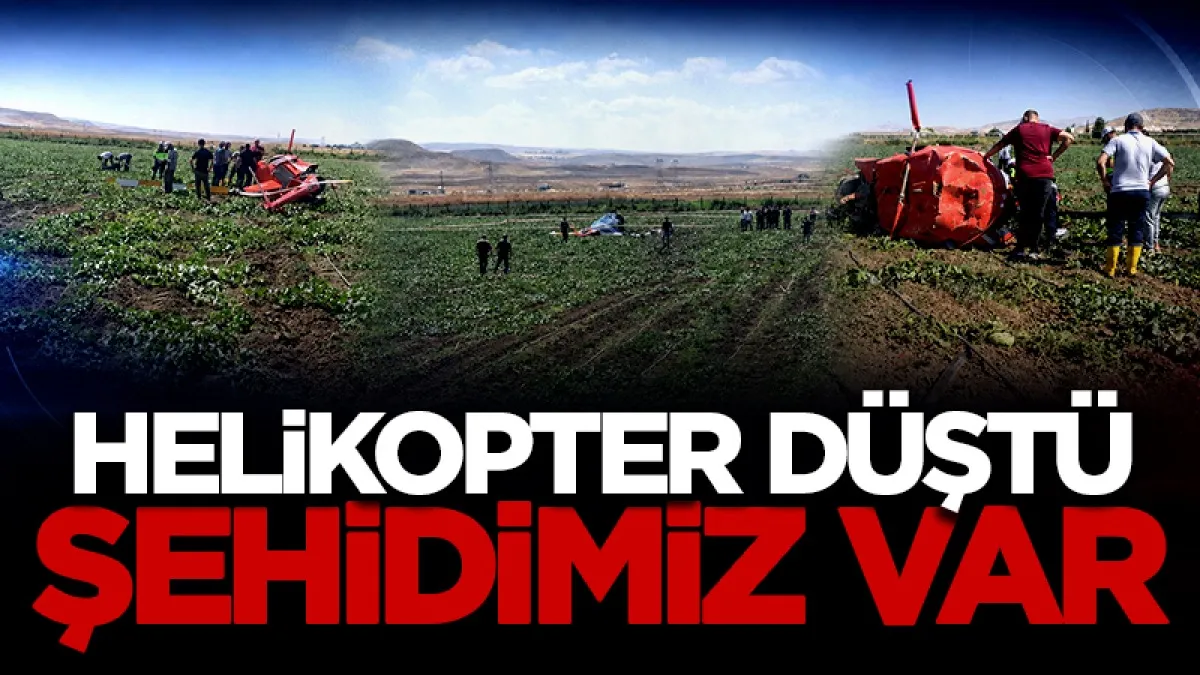 Ankara’da eğitim helikopteri düştü: Şehidimiz var