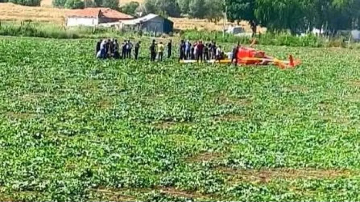 Ankara’da eğitim helikopteri tarlaya düştü: 2 yaralı