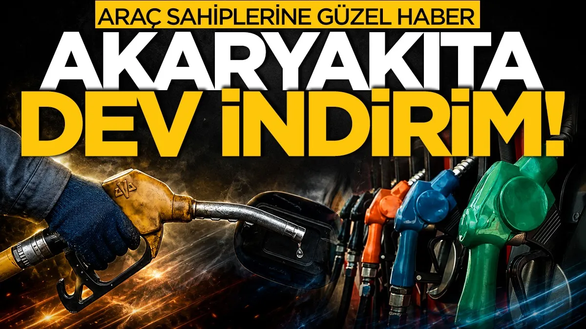 Araç sahiplerine güzel haber: Akaryakıtta dev indirim