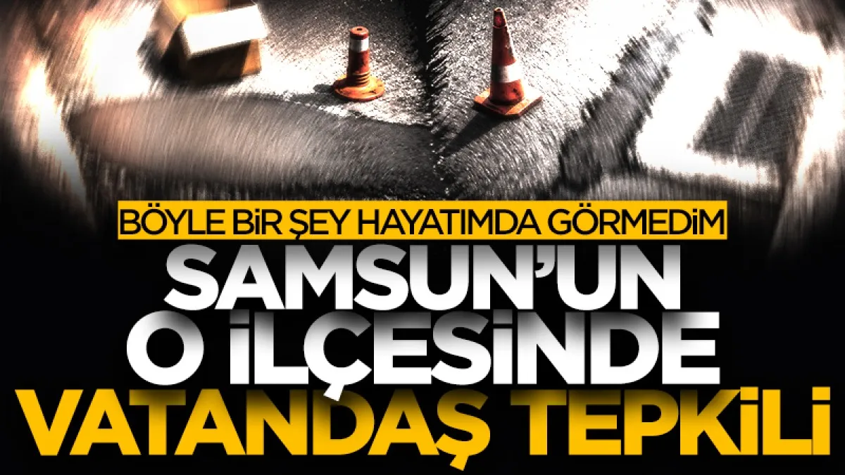 Atakum’da çukurların betonla kapatıldığı iddiası tepki çekti