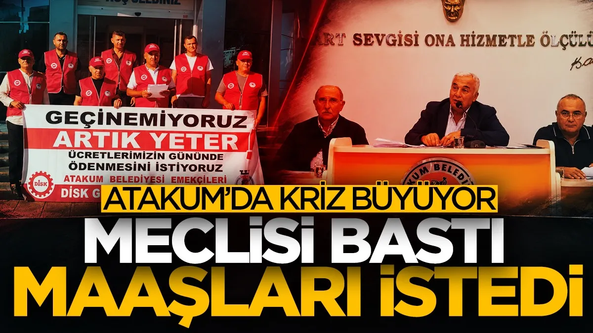 Atakum'da kriz büyüyor!  Meclisi bastı, maaşları istedi