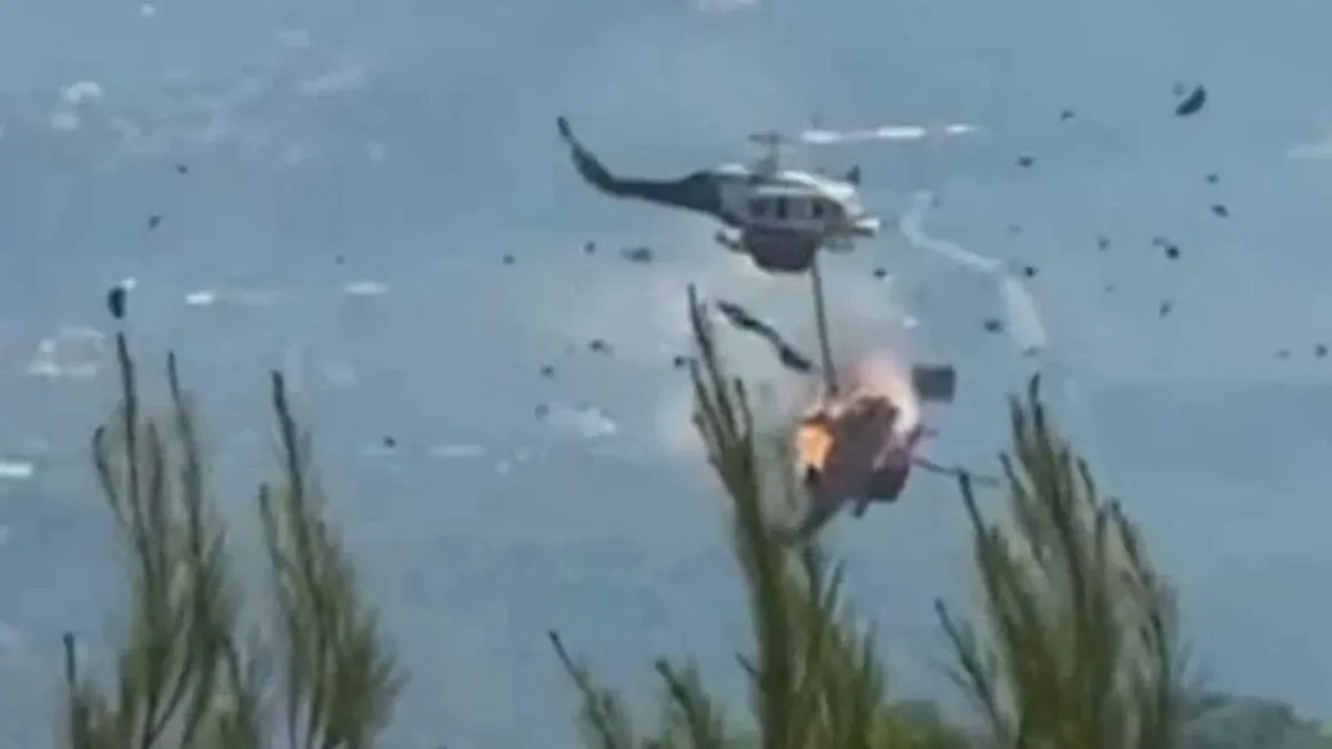Atina yakınlarında helikopter faciası: İki mürettebat öldü