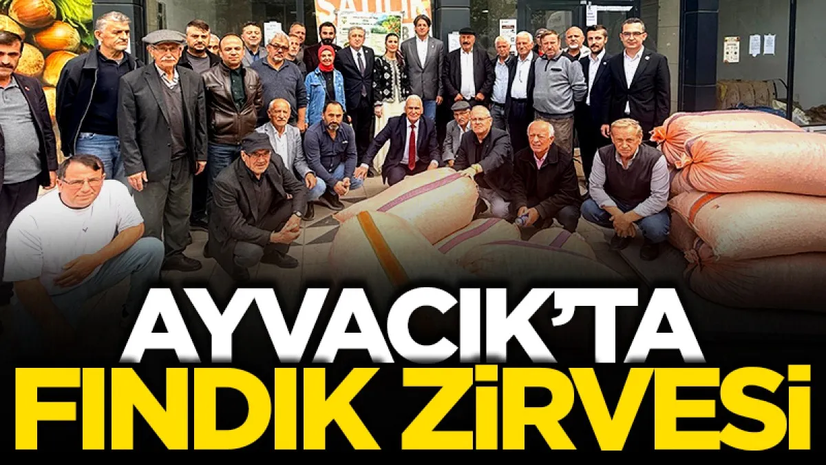 Ayvacık'ta fındık zirvesi: “Çiftçilerimizin sesi olacağız”