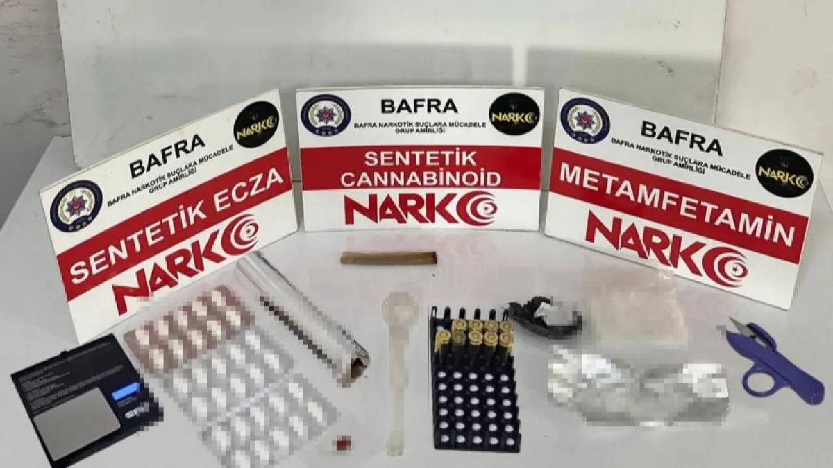 Bafra’da uyuşturucu operasyonu: 2 şüpheli tutuklandı