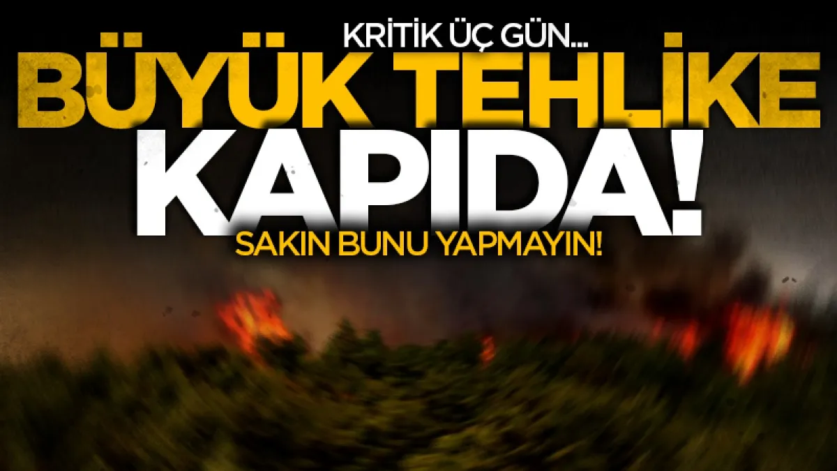 Bakan Yumaklı uyardı! Büyük tehlike kapıda