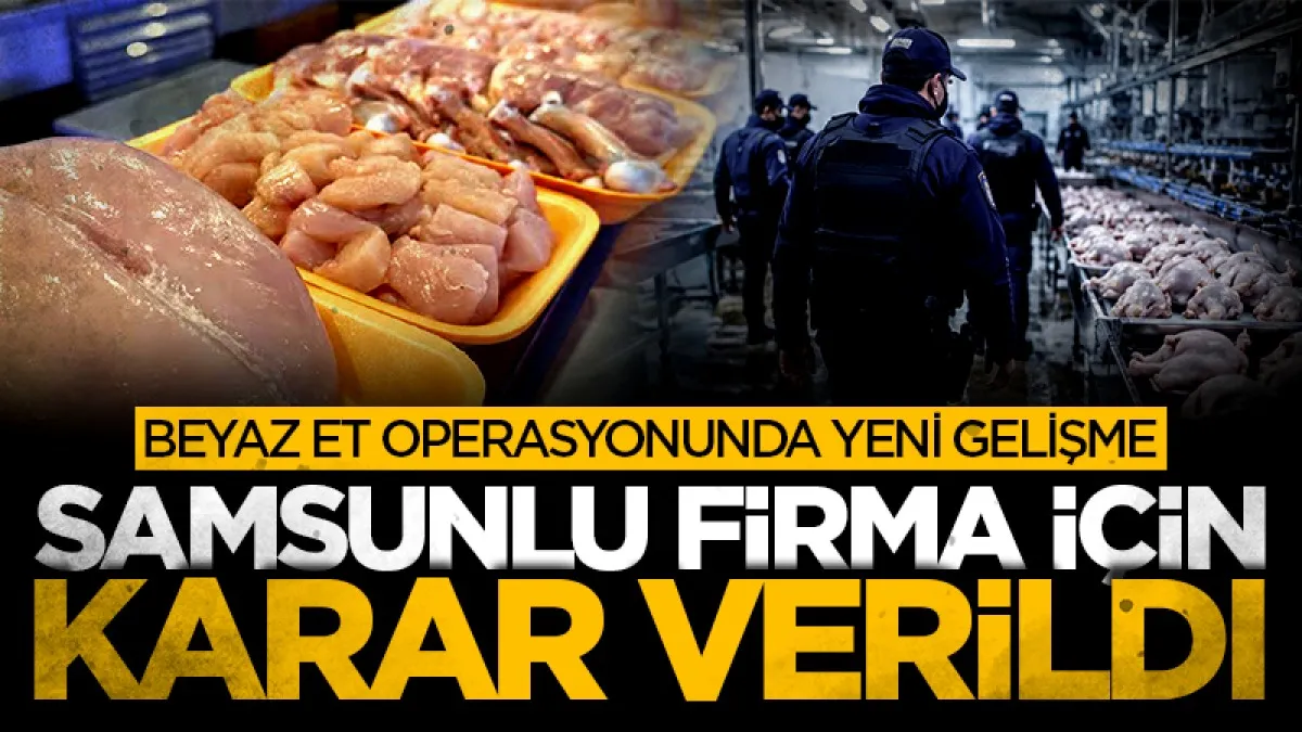 Beyaz et operasyonunda yeni gelişme: Samsunlu firma için karar verildi
