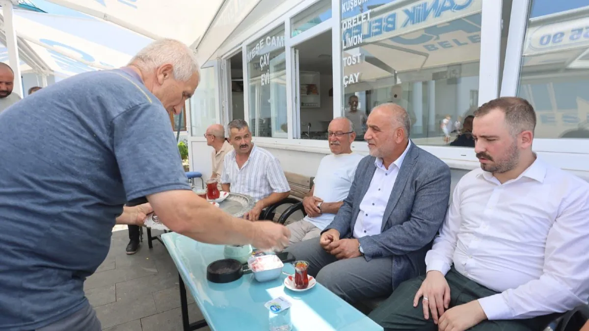Canik Belediye Başkanı İbrahim Sandıkçı Hasköy'de sorunları dinledi