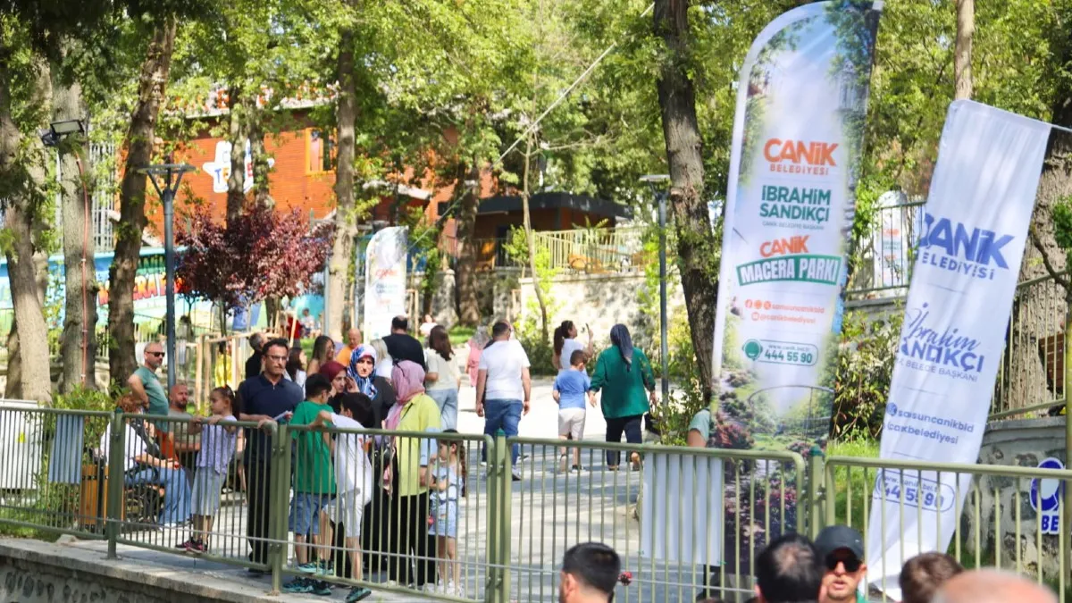 Canik Macera Parkına yoğun ilgi: 100 binden fazla kişi ziyaret etti