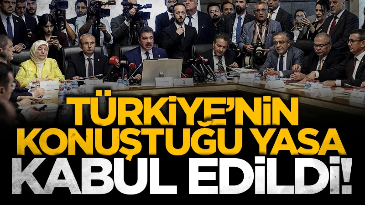 'Çerçeve yasa' teklifi komisyonda kabul edildi