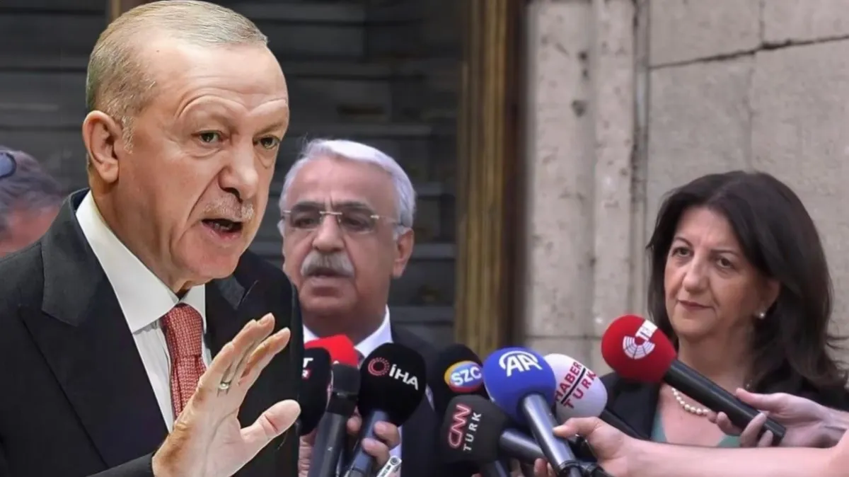 DEM Parti heyeti Erdoğan’la görüşmek için Külliye’de