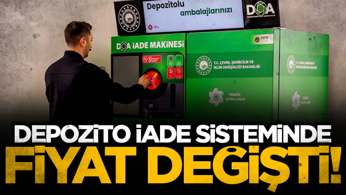 Depozito iade sisteminde yeni dönem: 50 kuruş ödenecek
