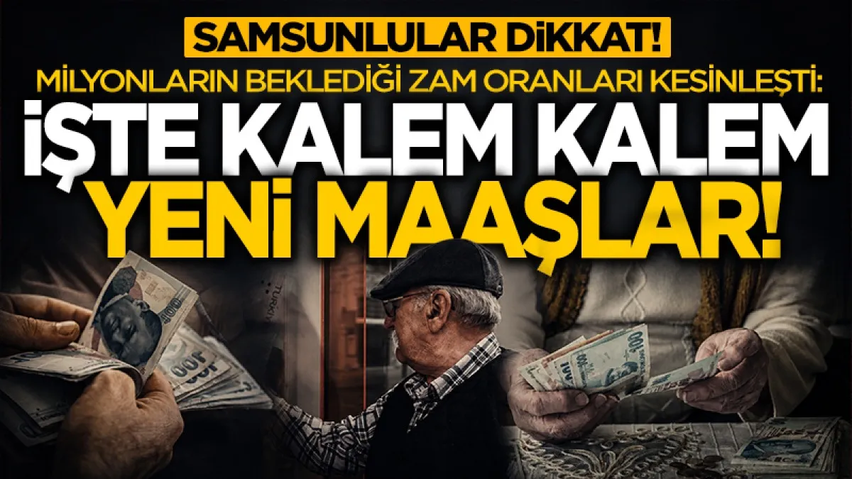 Emekli ve memur maaş zamları enflasyonla netleşti