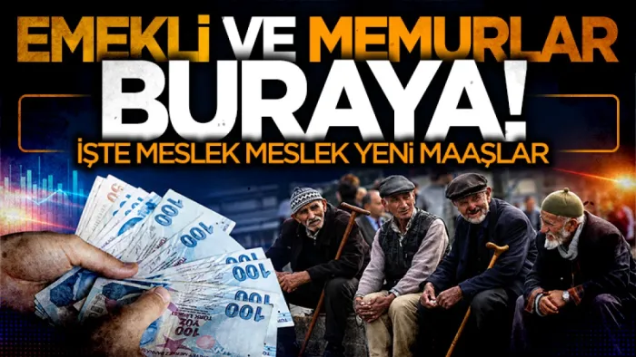 Emekli ve memur zammında yeni hesap: İşte meslek meslek yeni maaşlar