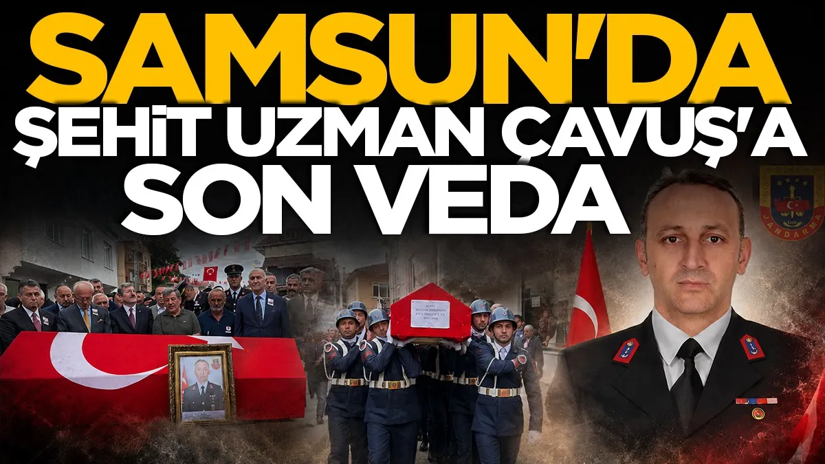 Eskişehir'de şehit olan Uzman Çavuş Samsun'da toprağa verildi