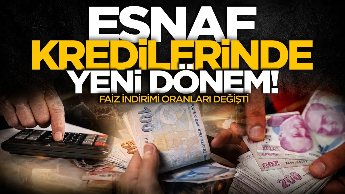 Esnaf kredilerinde yeni dönem: Faiz indirimi oranları değişti