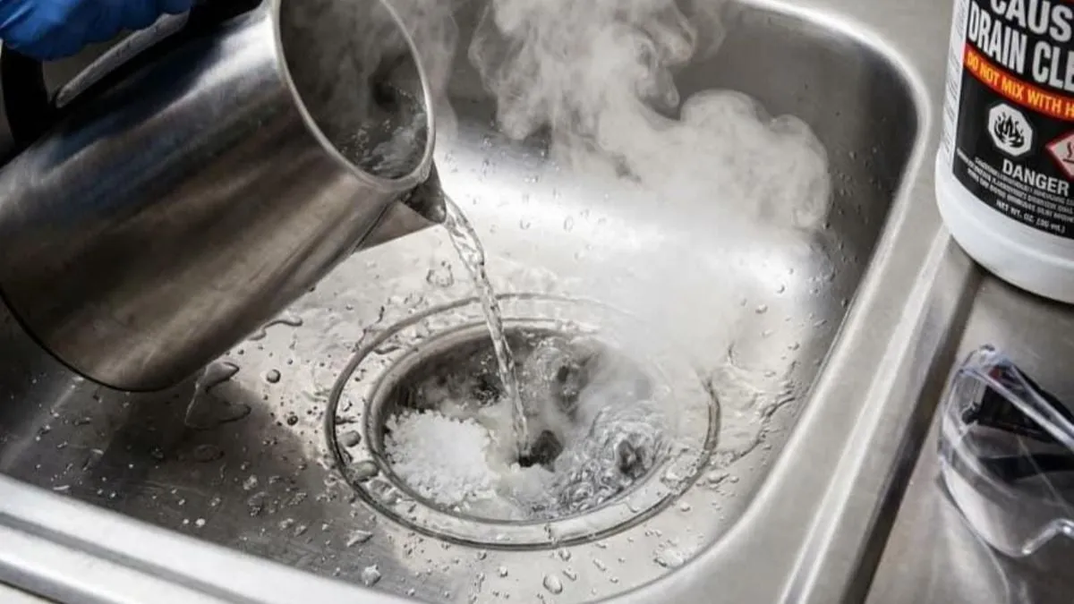 Evlerin çoğunda var! Lavabo açıcı bomba gibi patladı