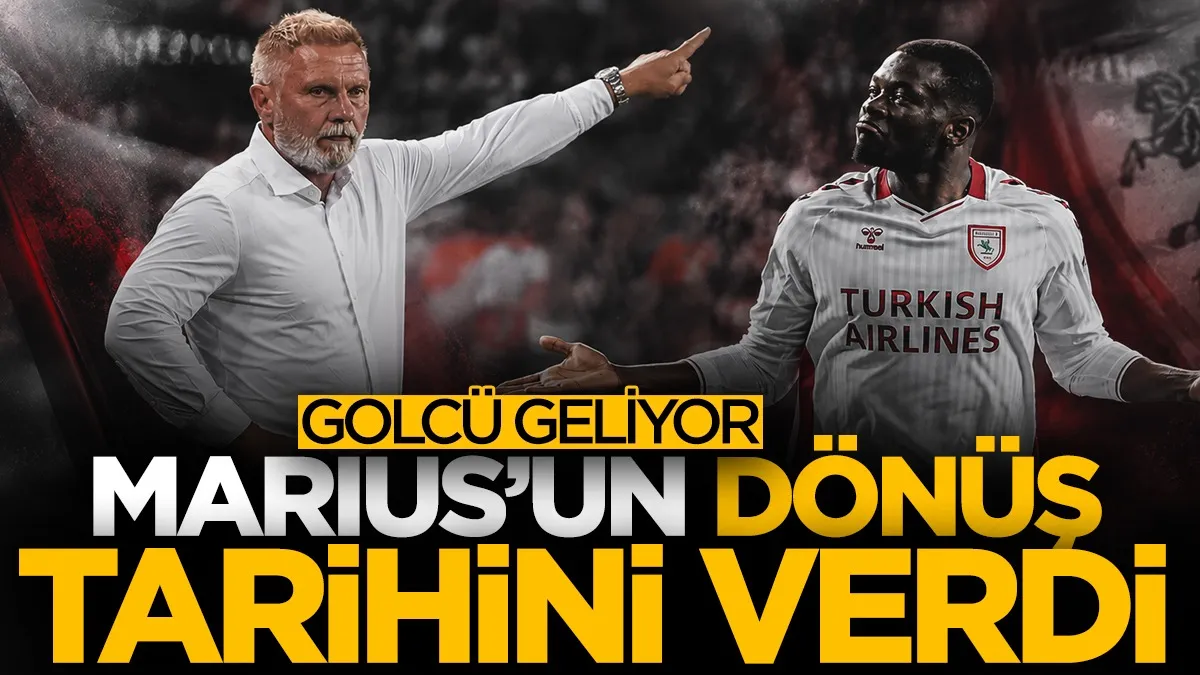 Fink açıkladı! Samsunspor’da Marius için dönüş tarihi belli oldu