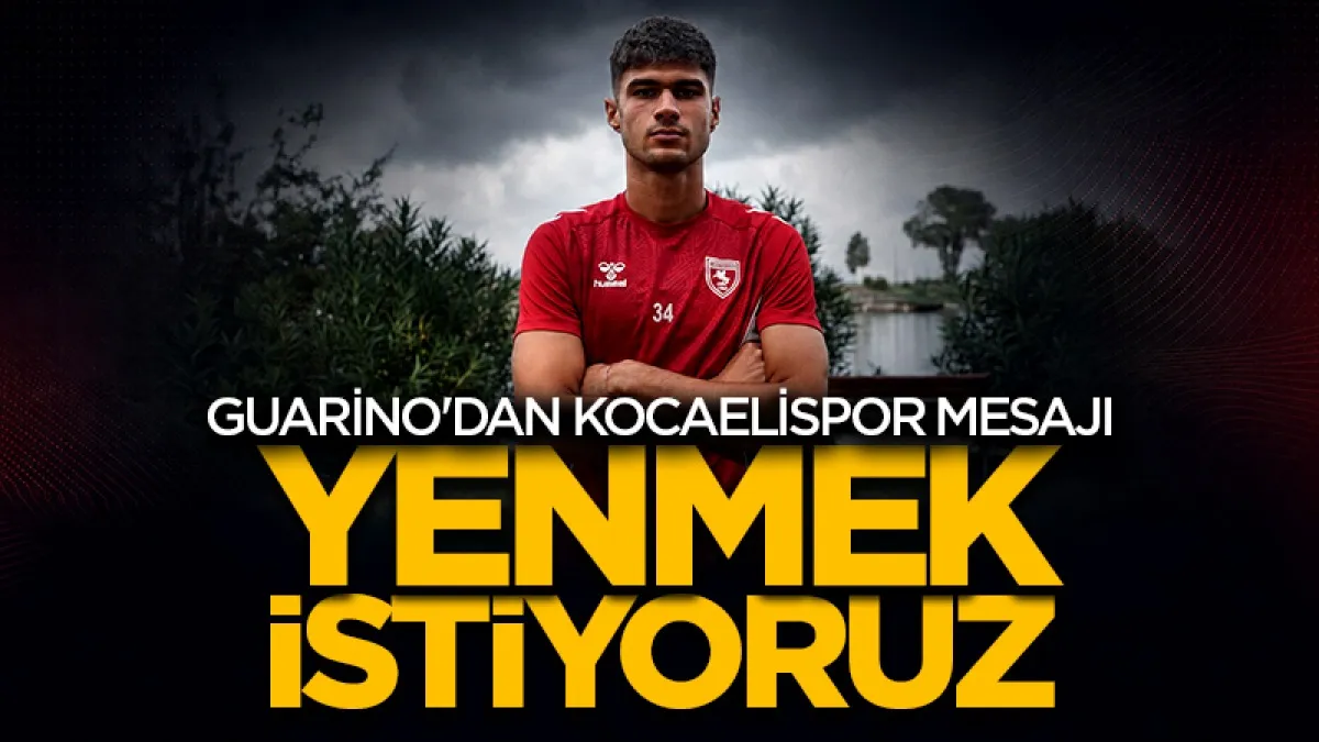 Samsunspor'un İtalyan stoperi Guarino'dan Kocaelispor mesajı: Yenmek istiyoruz!