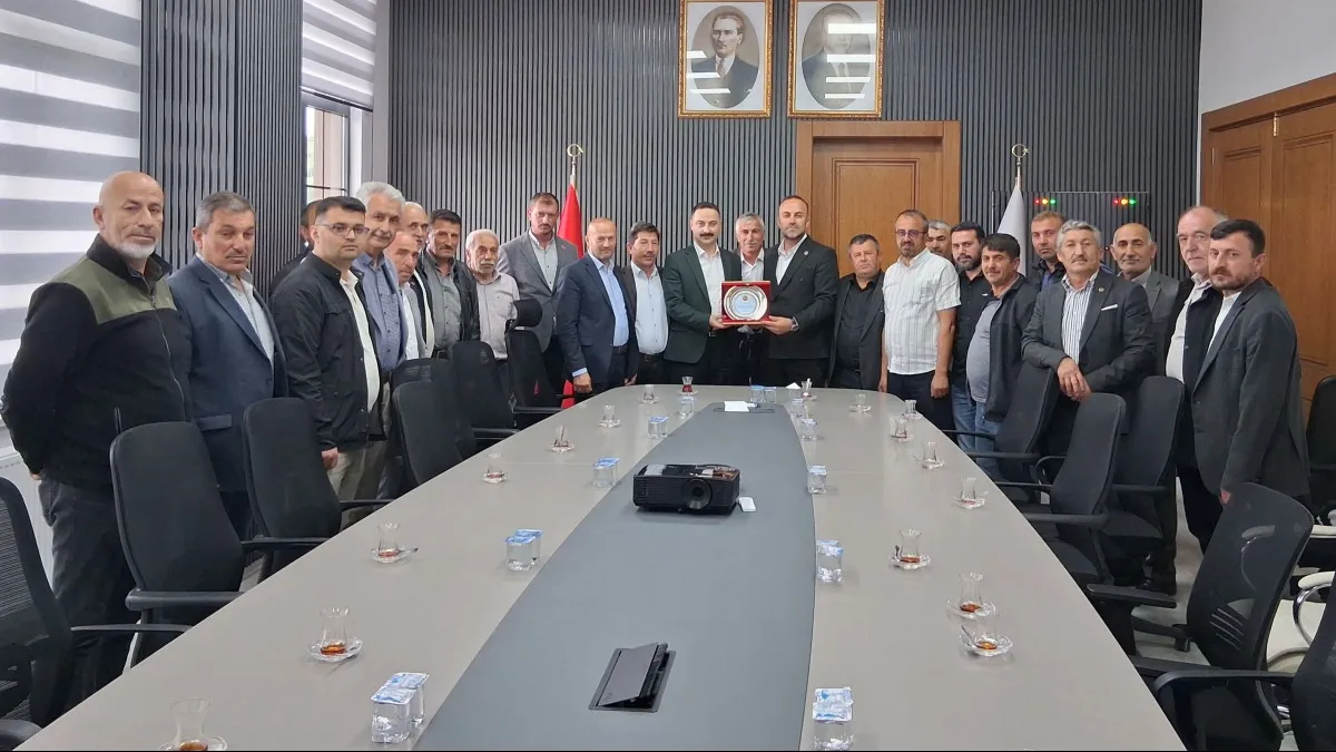 Havza muhtarlarından Kaymakam Ayvat’a veda ziyareti