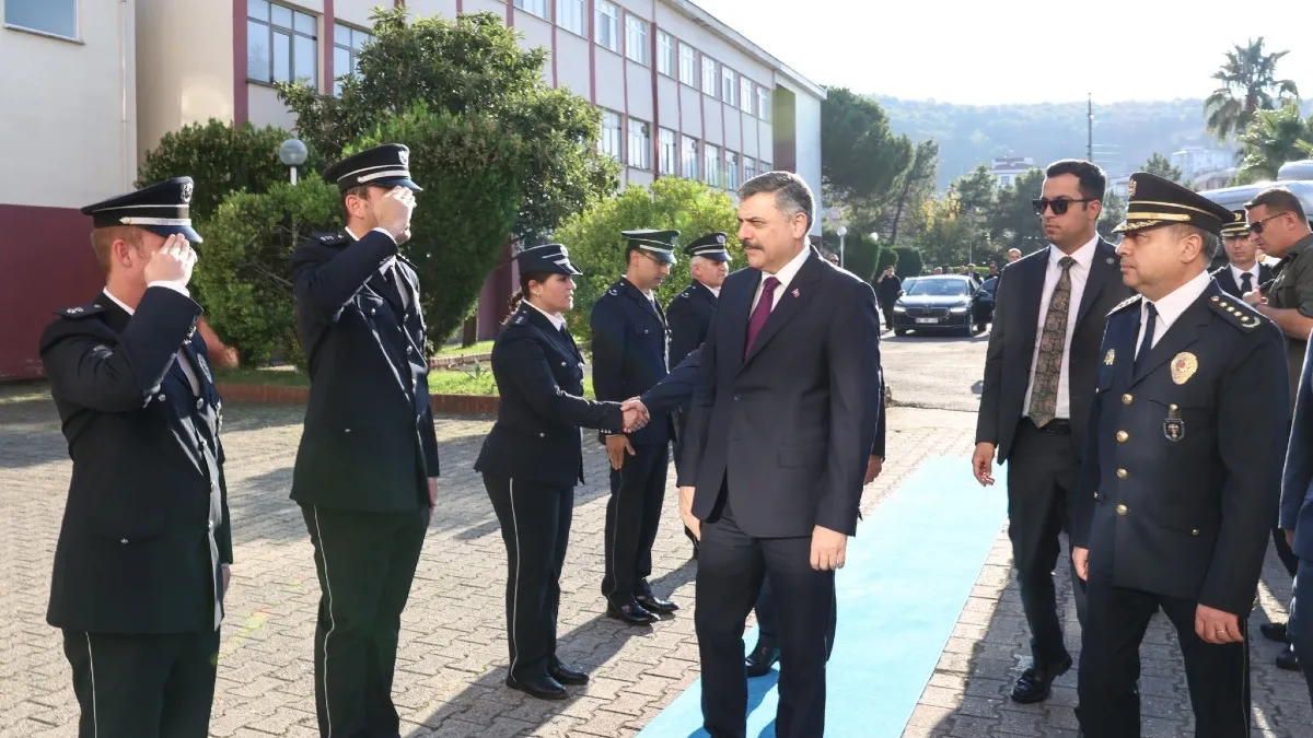 İçişleri Bakanı Mustafa Çiftçi Samsun'da polis adayları için konuştu