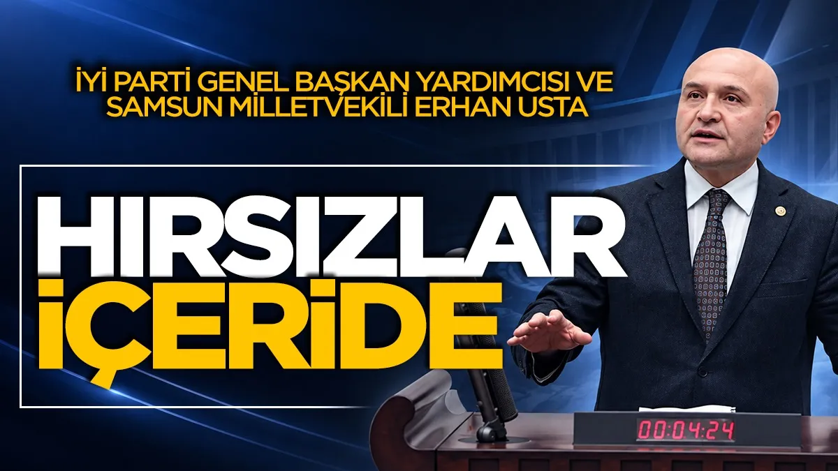 İYİ Parti Genel Başkan Yardımcısı ve Samsun Milletvekili Erhan Usta: Hırsızlar içeride
