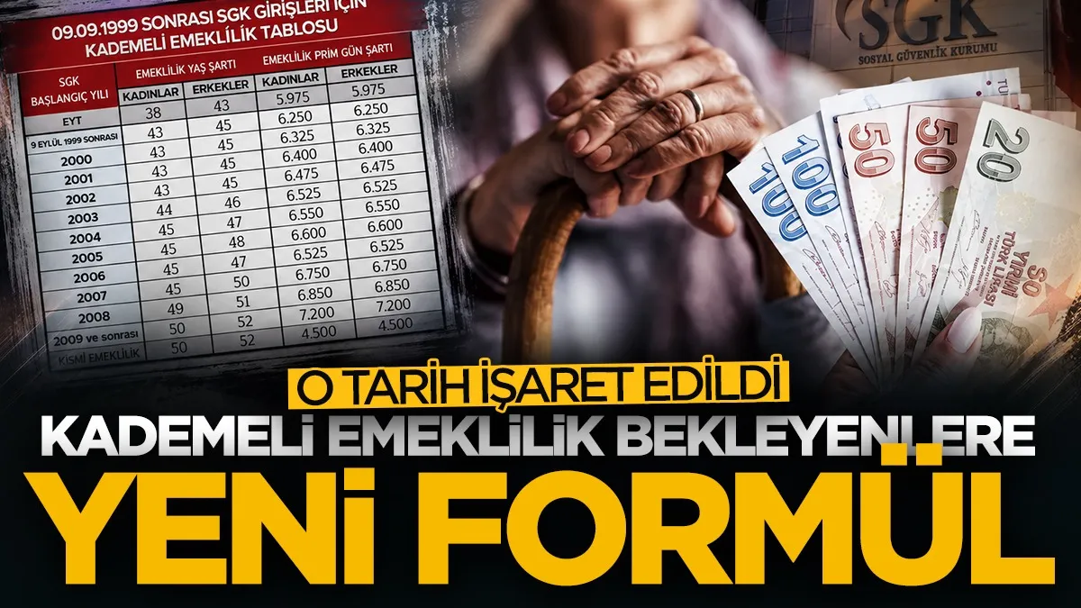 Kademeli emeklilik bekleyenlere yeni formül! O tarih işaret edildi...