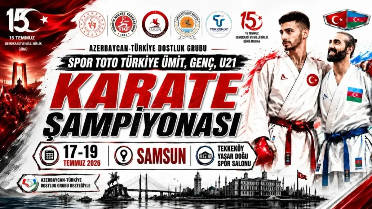 Karate heyecanı Samsun’da başlıyor