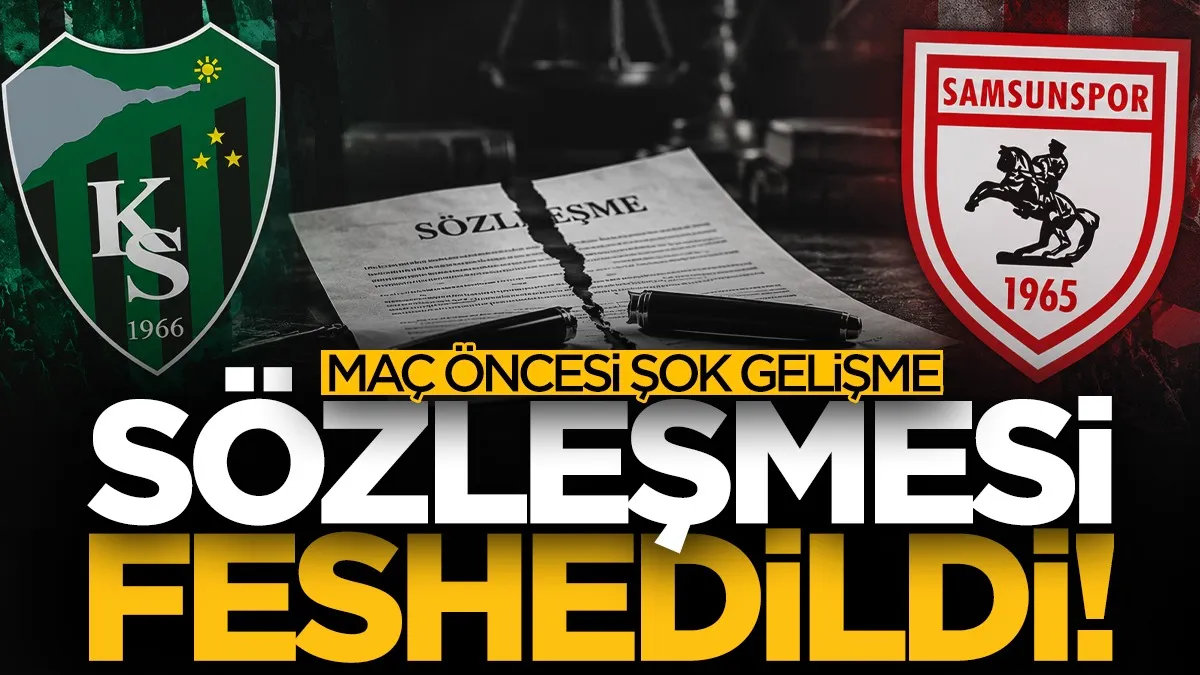 Kocaelispor-Samsunspor maçı öncesi flaş gelişme! Sözleşmesi feshedildi