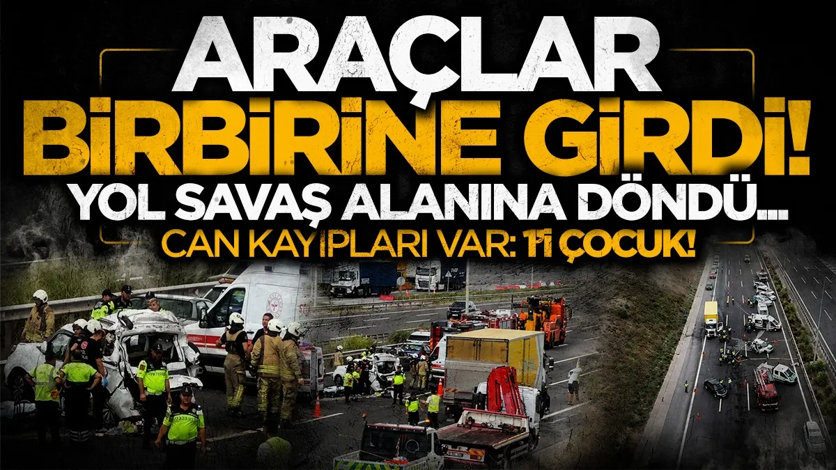 Kuzey Marmara Otoyolu'nda kaza: 1'i çocuk 2 ölü! Yolda kuyruk oluştu