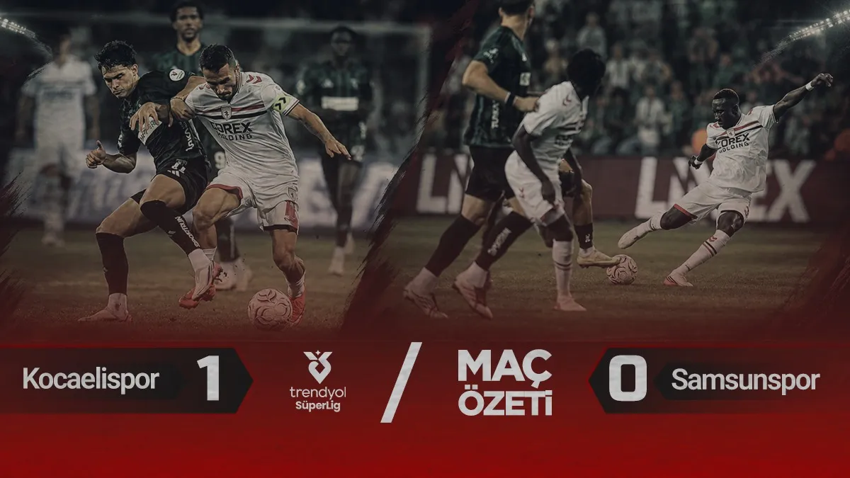 MAÇ ÖZETİ | Samsunspor eksiklere rağmen savaştı! Kocaelispor: 1 - Samsunspor: 0
