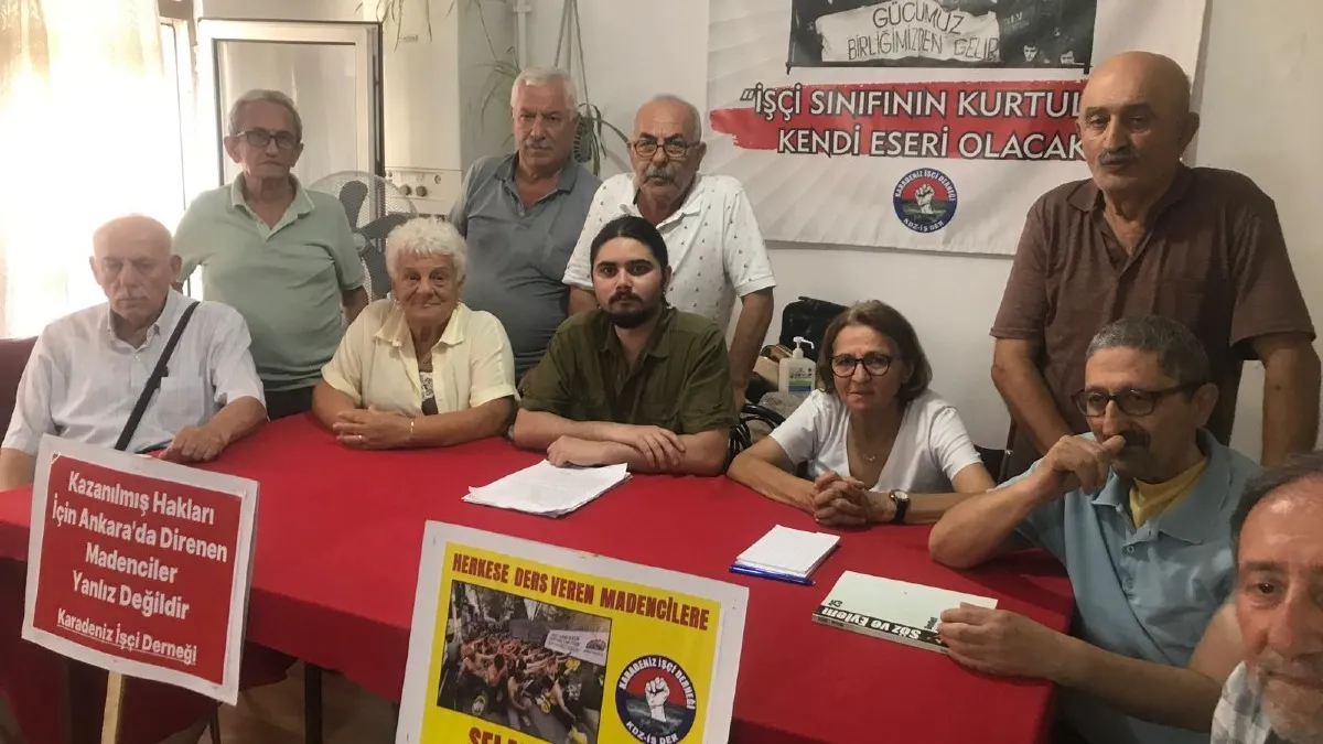 Maden işçilerine Karadeniz’den destek