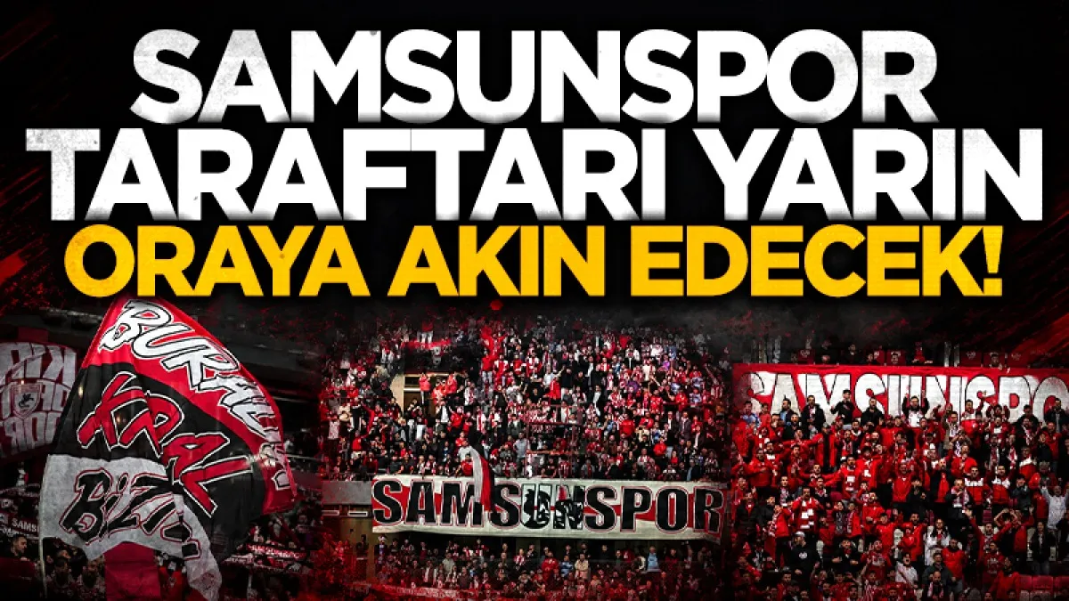 Meşale şova hazır mısınız? Samsunspor taraftarı Atakum'da geceyi aydınlatacak