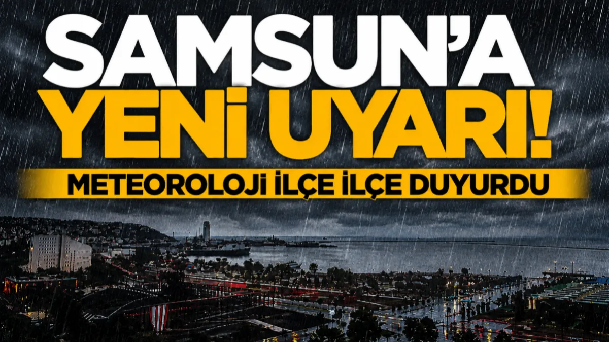 Meteoroloji'den uyarı: 6 Ağustos'ta Samsun ve ilçelerinde hava durumu