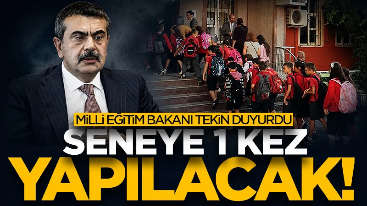 Milli Eğitim Bakanı Yusuf Tekin: Ara tatil kalkmayacak, seneye bir kez yapılacak