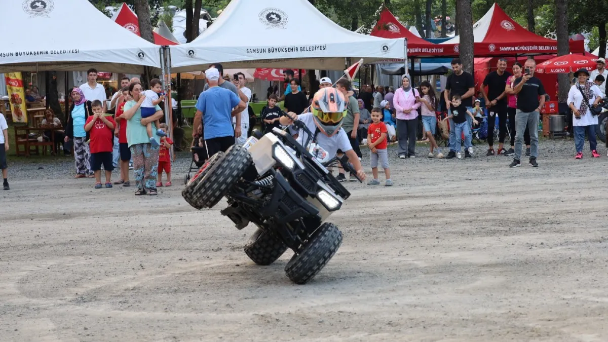NebiyanFest’te minik Ömer Ali’nin ATV gösterisi büyük ilgi gördü